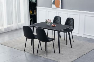 Picture of YOONA 5PC 1.2M Sintered Stone Top Dining Set