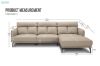 Picture of SIKORA 100% Genuine Leather Sectional Sofa - Chaise Facing Right