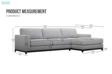 Picture of SIESTA Sectional Fabric Sofa Range (Sandstone)