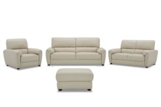 Picture of SUNRISE 100% Genuine Leather Sofa Range - 3+2+1+Ottoman Sofa Set