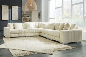 Picture of WINSTON Corduroy Velvet Modular Sofa (Beige) - 5PC Big Corner Set