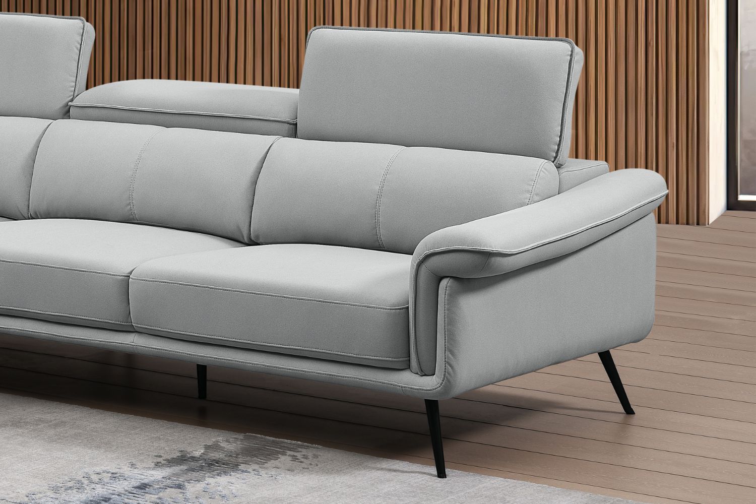 KOMO Sectional Sofa with Water, Stain, and Oil Resistant Fabric