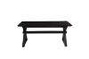 Picture of (FLOOR MODEL CLEARANCE) CAPITOL 180-300 Adjustable & Extendable Dining Table with Metal Black Legs (Black)