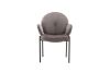 Picture of OLA Velvet Armchair with Black Legs (Brown)