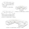 Picture of FEATHERSTONE Feather-Filled Modular Sofa - 2x Corner + 2x 1.5 Seat Armless