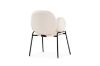 Picture of OLA Boucle Fabric Armchair with Black Legs (White)