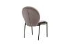 Picture of OLA Velvet Lounge Chair with Black Legs (Brown)