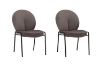 Picture of OLA Velvet Lounge Chair with Black Legs (Brown)