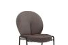 Picture of OLA Velvet Lounge Chair with Black Legs (Brown)