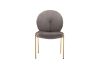 Picture of OLA Velvet Lounge Chair with Golden Legs (Brown) - Single