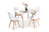 Picture of EFRON 5PC Dining Set (White) - 1.4M Table