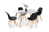 Picture of EFRON 1.2M/1.4M/1.6M 5PC Dining Set (Black)