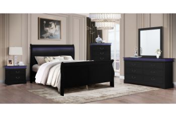 Picture for manufacturer LOUIS Bedroom Range in Black/White