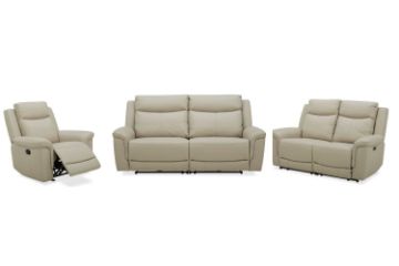 Picture of MOONLIT Genuine Leather Recliner Sofa Range - 1 Seat Manual Rocking Recliner Chair