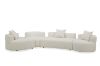 Picture of CLOUD DREAM Fabric Swivel Sectional Sofa With Pillows