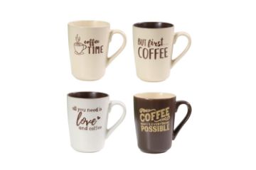 Picture of 323-015 Coffee Quotes Ceramic Mug (350ml)