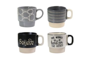 Picture of 323-013 Various Pattern Ceramic Mug (350ml)