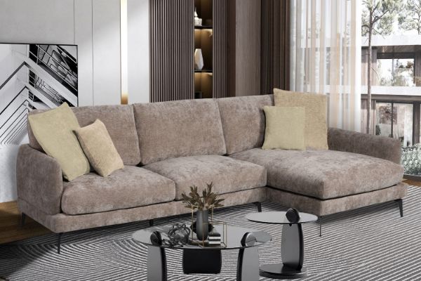Picture of PALERMO Fabric Sectional Sofa  (Brown)