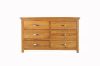 Picture of NOTTINGHAM 6-Drawer Dresser with Mirror - Dresser Only (Solid Oak Wood)