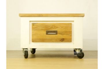 Picture of WHITE HORSE Acacia Side Table with Wheels