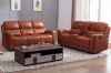 Picture of HARRY Air Leather Sofa Range with Console and Storage (Orange) - 3RR+2RRC Sofa Set