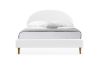 Picture of HOFFMAN Fabric Single/Double/Queen Size Bed Frame (Off White)