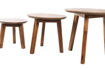 Picture of GRANVILLE Solid Acacia Wood Nesting Side Table