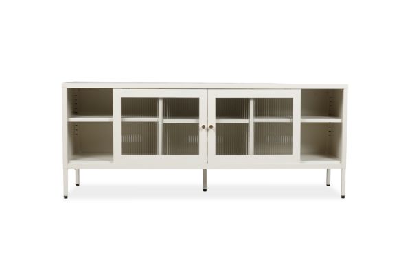 Picture of STARK Steel Frame 1.5M Sliding Door TV Unit (Cream)