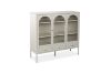 Picture of STARK 110cmx120cm 3-Arched Doors 3-Drawers Glass Display Cabinet (Cream)