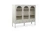 Picture of STARK 110cmx120cm 3-Arched Doors 3-Drawers Glass Display Cabinet (Cream)