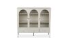 Picture of STARK 3-Arched Doors 3-Drawers Glass Display Cabinet (Cream)