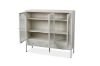 Picture of STARK 3-Arched Doors 3-Drawers Glass Display Cabinet (Cream)