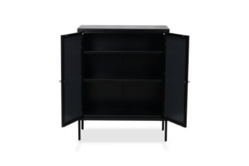 Picture of STARK Steel Frame 2-Mirror Door Cabinet (Black)