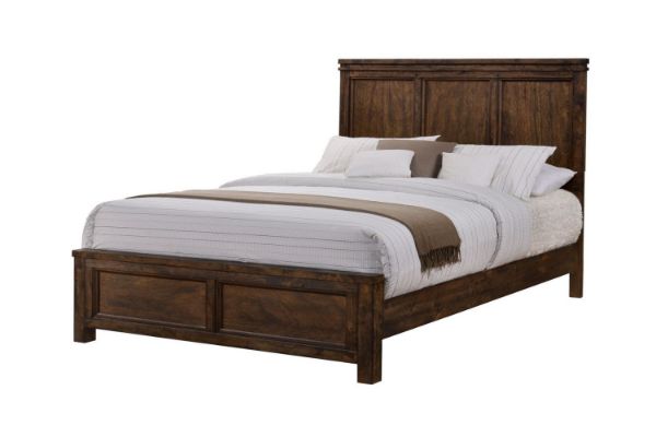 Picture of (FLOOR MODEL CLEARANCE) VENTURA Solid Oak Wood Queen Size Bed Frame