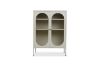 Picture of STARK 110cmx80cm 2-Arched Door Glass Cabinet (Cream)