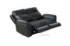 Picture of (FLOOR MODEL CLEARANCE) CHARCOAL Genuine Leather Reclining Sofa - 2 Seat (2RR)