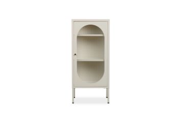 Picture of STARK 1-Arched Door Glass Display Cabinet (Cream)