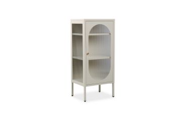 Picture of STARK 100x45cm 1-Arched Door Glass Display Cabinet (Cream)