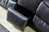 Picture of (FLOOR MODEL CLEARANCE) PASADENA Reclining Sofa (Black) - 2 Seat with Storage Console, Drawer & LED Light (2RRC)