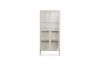 Picture of STARK Steel Frame 180x80cm 2-Arched Door Accent Glass Display Cabinet (Cream)