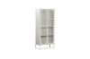 Picture of STARK Steel Frame 180x80cm 2-Arched Door Accent Glass Display Cabinet (Cream)