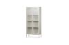 Picture of STARK Steel Frame 180x80cm 2-Arched Door Accent Glass Display Cabinet (Cream)