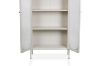 Picture of STARK 180cmx80cm 2-Arched Door Accent Glass Display Cabinet (Cream)