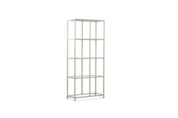 Picture of STARK Steel Frame 180x80cm Glass Display Cabinet (Cream)