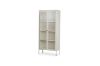 Picture of STARK Steel Frame 180x80cm 2-Door Glass Display Cabinet (Cream)