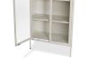 Picture of STARK Steel Frame 180x80cm 2-Door Glass Display Cabinet (Cream)