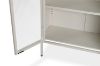 Picture of STARK Steel Frame 180x80cm 2-Door Glass Display Cabinet (Cream)