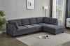 Picture of LIBERTY Sectional Fabric Sofa with Ottoman (Dark Grey)