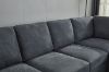 Picture of LIBERTY Sectional Fabric Sofa (Dark Grey) - Chaise Facing Left without Ottoman