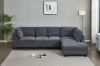 Picture of LIBERTY Sectional Fabric Sofa (Dark Grey) - Chaise Facing Right without Ottoman